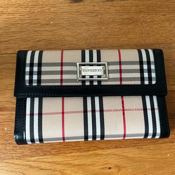Burberry Plaid Wallet - Picture 1 of 5